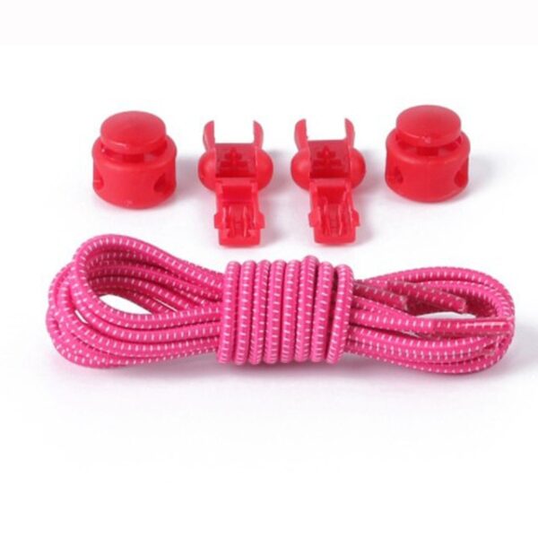 Roze Rode Elastische Snelsluiting Veters