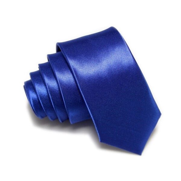 Blauwe Smalle Stropdas