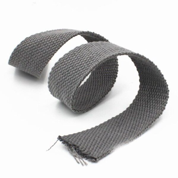 25mm 7M Tassenband Donker Grijs