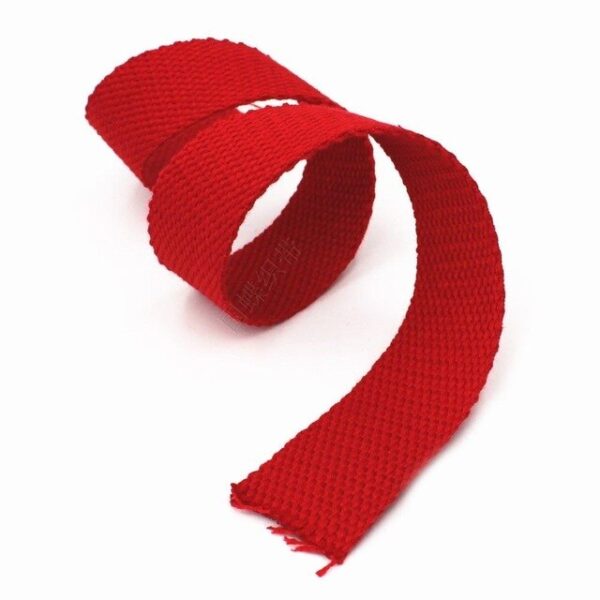 25mm 7M Tassenband Rood