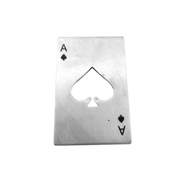 Poker Flessenopener Zilver