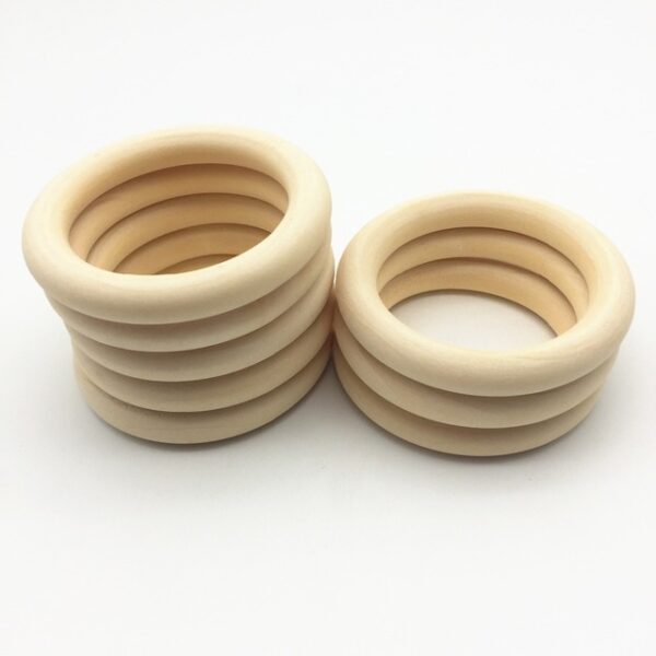 5x 7cm Houten Ring