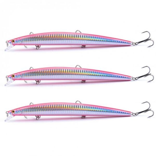 3x Plug 18cm 24g Roze
