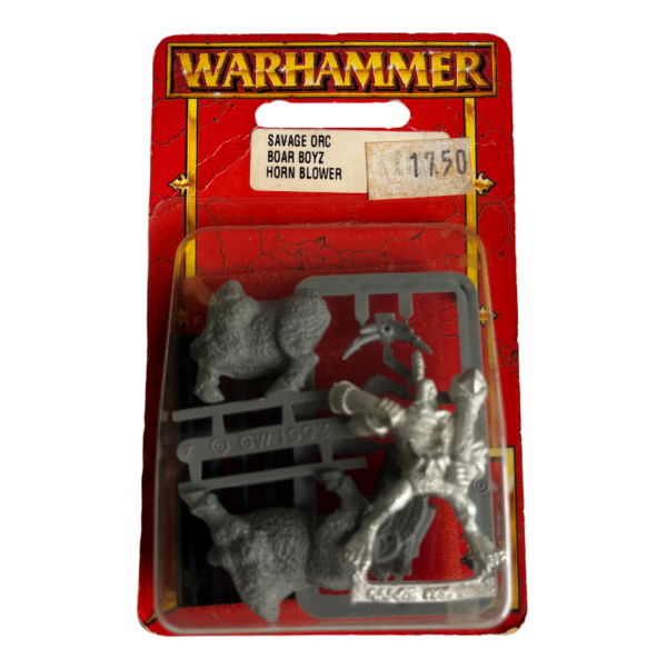 Warhammer Savage Orc Boar Boyz Horn Blower Games Workshop