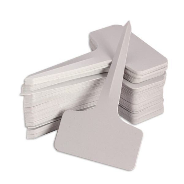 100 stuks - Plantenlabels - Plantenstekers Steeketiketten - Wit
