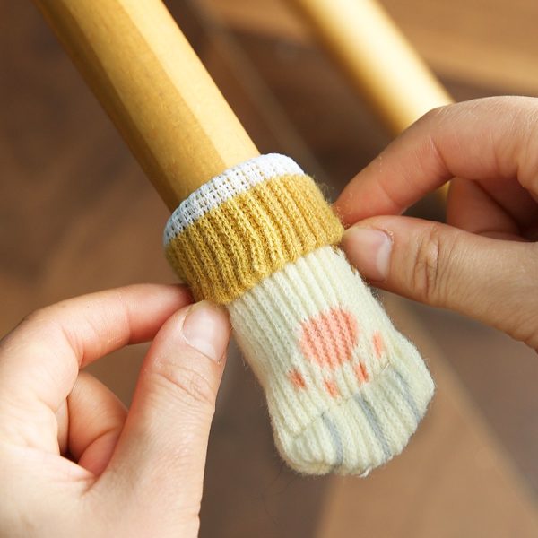 4 Stoel Sokken Kattenpoten Vloerbescherming Stoelpootsokken - Afbeelding 2