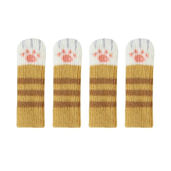4 Stoel Sokken Kattenpoten Vloerbescherming Stoelpootsokken