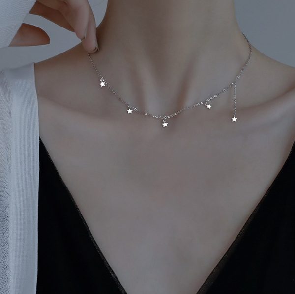 Zilveren Sterretjes Ketting 925 - Afbeelding 5