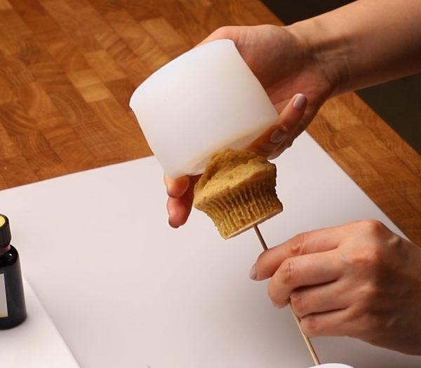 Cupcake Kaars Mal Gietmal Brownie Silicone Kaarsen Zeep Maken - Afbeelding 3