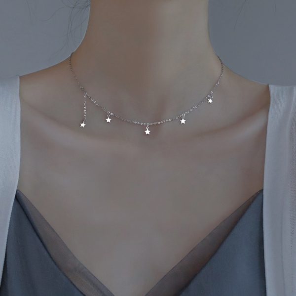Zilveren Sterretjes Ketting 925 - Afbeelding 8