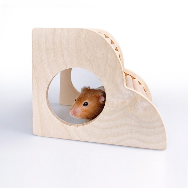 Hamster Huisje Trap Golvend Hout