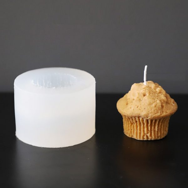 Cupcake Kaars Mal Gietmal Brownie Silicone Kaarsen Zeep Maken