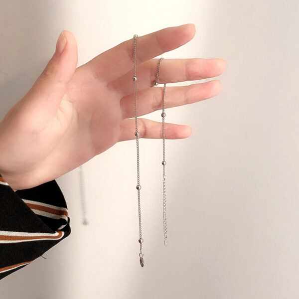 Zilverkeurige Druppel Ketting - Afbeelding 2