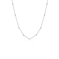 Zilverkeurige Druppel Ketting