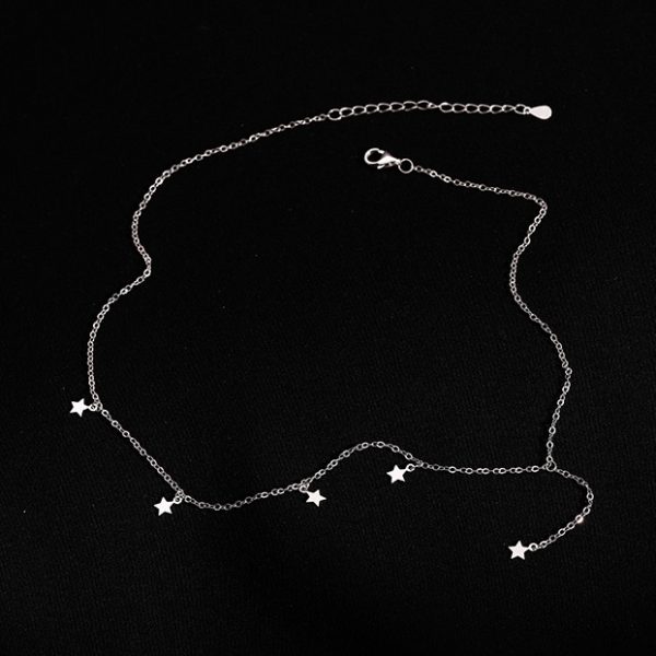 Zilveren Sterretjes Ketting 925 - Afbeelding 2