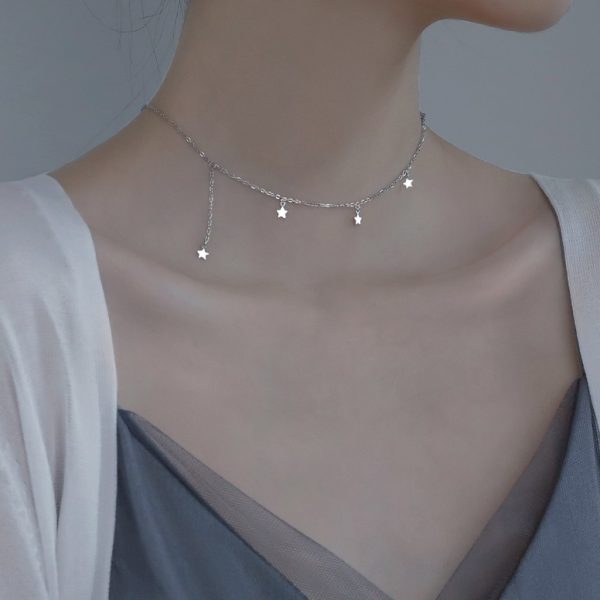 Zilveren Sterretjes Ketting 925 - Afbeelding 6