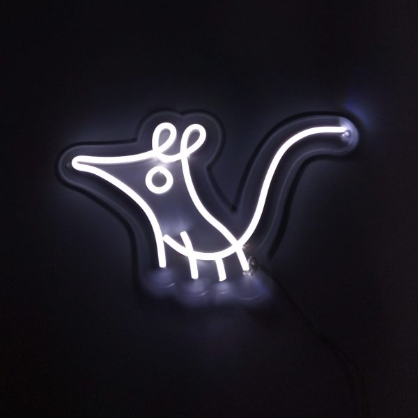 Muis Neon Bord Muisje Dieren Lamp LED