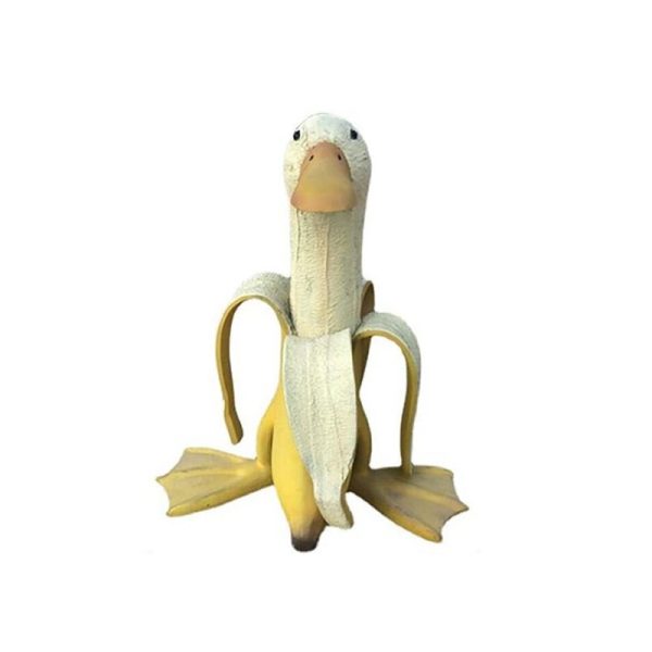 Banaan Eend Ornament Beeldje 15cm