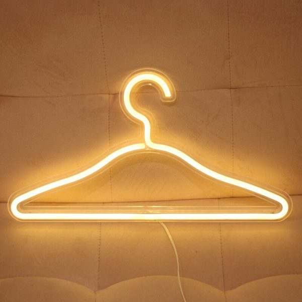 Neon Kledinghanger Warm Wit LED Kleerhanger - Afbeelding 3