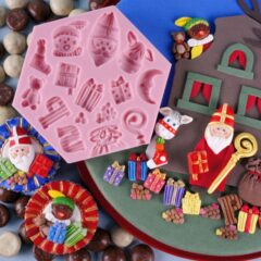 Sinterklaas Siliconen Fondant Mal - Chocolade - Zeep - Kaarsen Maken