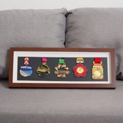 Medaille Lijst Display Rek voor 5 Medailles Inlijsten Houder