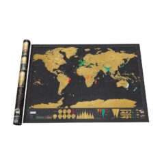 Wereldkaart - Landkaart - Kraskaart - Kras Poster Wereld Reizen