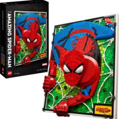 LEGO Spider-Man 3D-puzzelset met doos, 2099-stuks, heldhaftig webdesign, ideaal voor Marvel-fans.