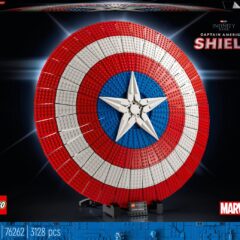 LEGO Captain America's schild set, 3128 stukjes, voor verzamelaars. Infinity Saga, Marvel officieel product.