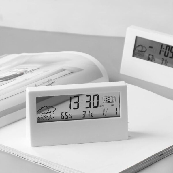 Weerstation Alarm Thermometer Binnen - Digitaal Hygrometer Luchtvochtigheidsmeter - Huisthermometer - Afbeelding 2