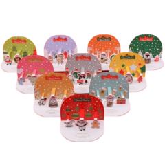 10 Kerstkaarten 8,2x11cm met Enveloppen