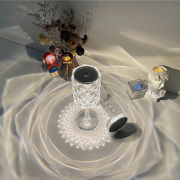 LED Lamp 14 kleuren RGB Staande Lamp Acryl Transparant Cilinder - Afbeelding 3