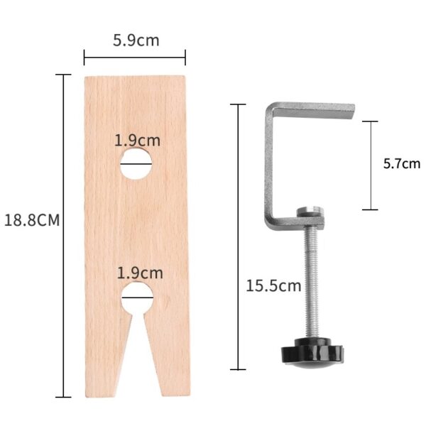 Figuurzaagklem - Figuurzaagplank Bureau - Werkbank Klem Houder Verstekzaag Bankschroef Figuurzaag - Afbeelding 2