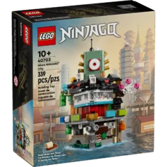 LEGO Ninjago Micro City set 40703 met 339 stenen, ideaal voor fans vanaf 10 jaar.