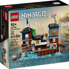 LEGO Ninjago 40704 bouwset, 275 stuks, Micro Ninjago Docks. Geschikt voor kinderen vanaf 10 jaar.