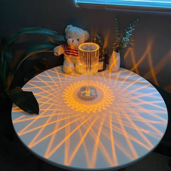 LED Lamp 14 kleuren RGB Staande Lamp Acryl Transparant Cilinder - Afbeelding 2