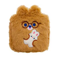 Fluffy Kawaii Mannetje met Berenknuffel Etui