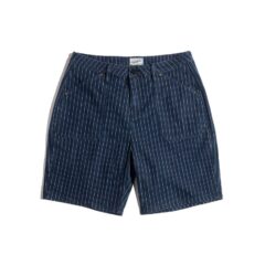 Maat L/XL - Korte Spijkerbroek Gestreepte Retro Navy Broek