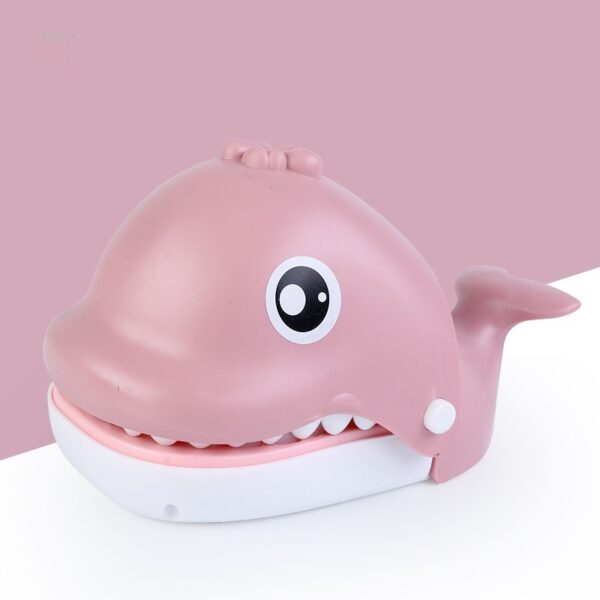 Roze Walvis met Kiespijn - Spel Bijtende - Drankspel Krokodil