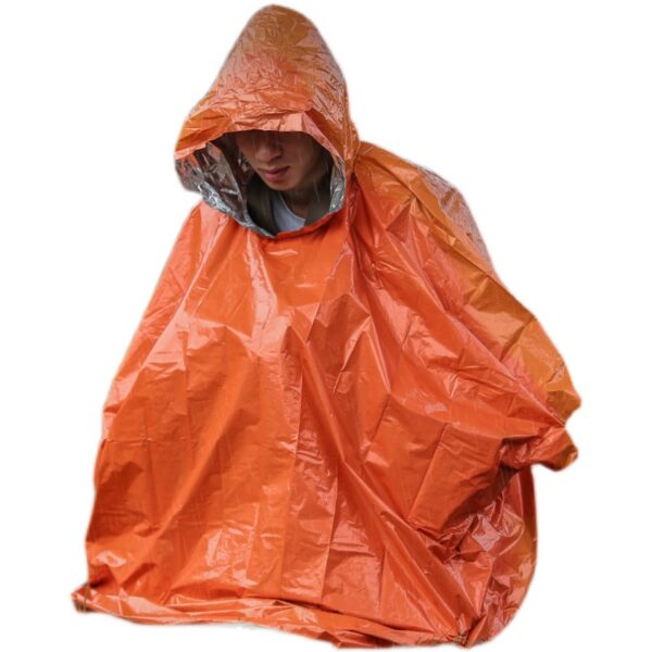 Nooddeken Reddingsdeken Isolatiedeken Poncho Regenjas Noodpakket Oorlog
