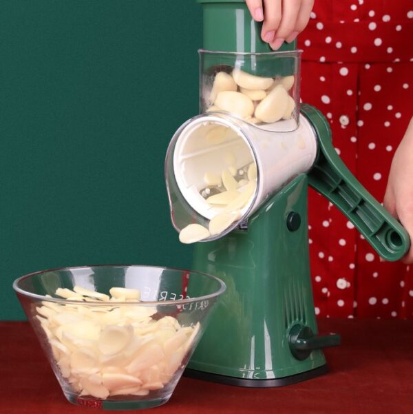 Trommelrasp Groen Retro - Raspmolen Aardappelrasp - Groentesnijder - Afbeelding 5