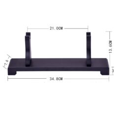 Metalen standaard met afmetingen 34,8x21x13,6 cm. Ideaal voor displays of het organiseren van je ruimte.