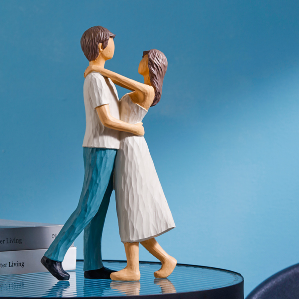 Man Vrouw Stelletje Partner Huwelijk Cadeau Valentijn Beeld Decoratie Trouwerij Huwelijkscadeau - Afbeelding 2