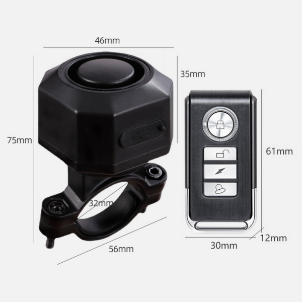 Fietsalarm met Afstandsbediening - Scooteralarm Fietsslot - Alarm Scooterslot - Afbeelding 2
