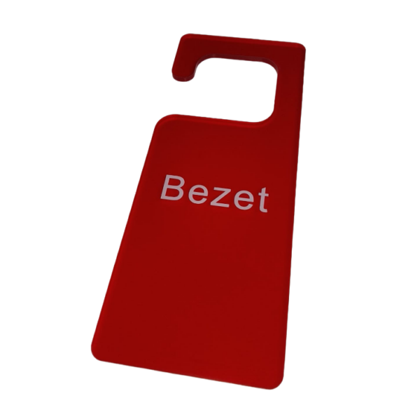 Bezet Hanger - Rood Bord - Niet storen Deurhanger Bordje - Afbeelding 2