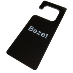Bezet Hanger Zwart - Deurhanger Bord Plexiglas - Niet Storen Bordje