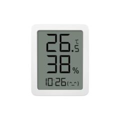 Digitale thermometer en hygrometer met temperatuur van 26,5°C, luchtvochtigheid 38%, en tijdsaanduiding 10:26.