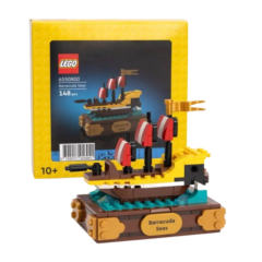 LEGO Barracuda Seas bouwset met schip en verpakking, 148 stukjes, geschikt voor kinderen vanaf 10 jaar.