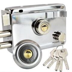 Poortslot met sleutel Poortbeslag Schutting Slot met cylinder hekslot