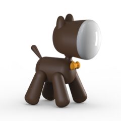 Hond Nachtlampje - Dimbaar - Bruin Kinder Lamp - Leeslamp