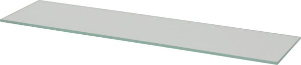Glazen plank, rechthoekig en transparant, ideaal voor moderne interieurdecoratie en functionele opbergruimte.